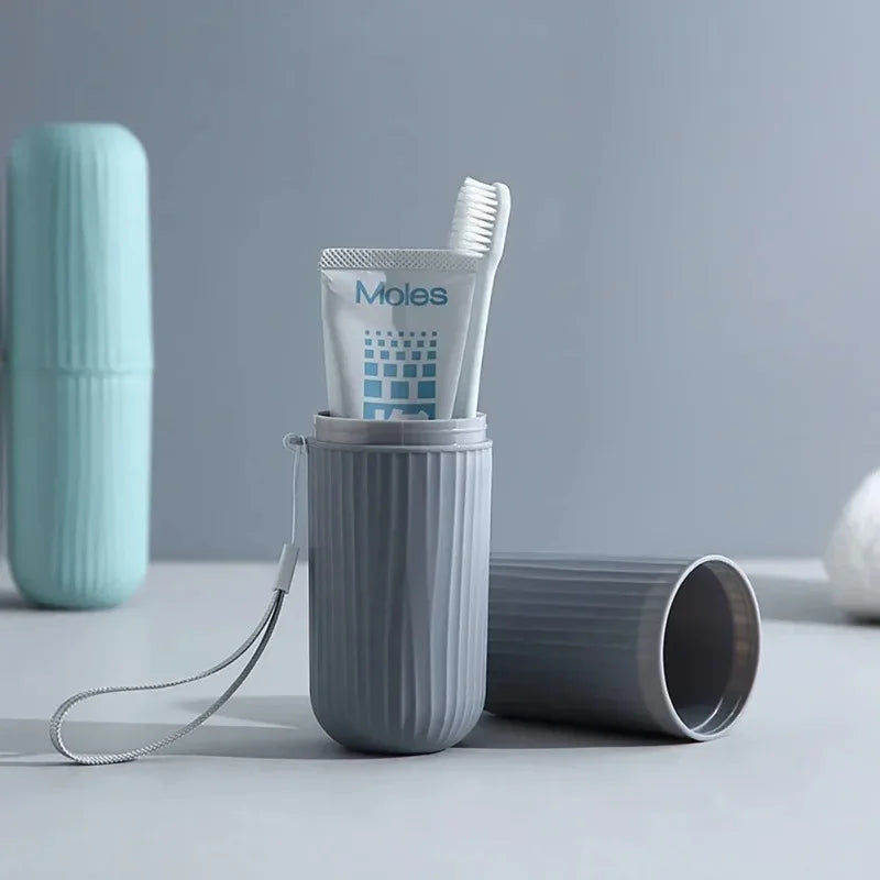 Portable Travel Toothbrush & Toothpaste Holder Case