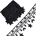 Moon Star Black Lace Trim 3 Yards | Polyester Sewing Ribbon