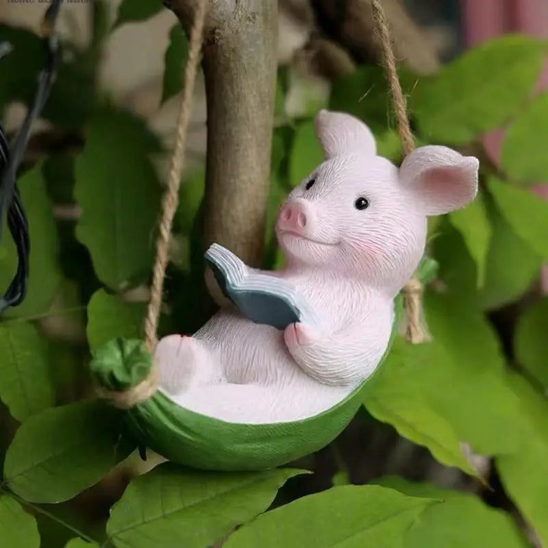 Cute Rabbit Swing Courtyard Balcony Flower Garden Outdoor Homestay