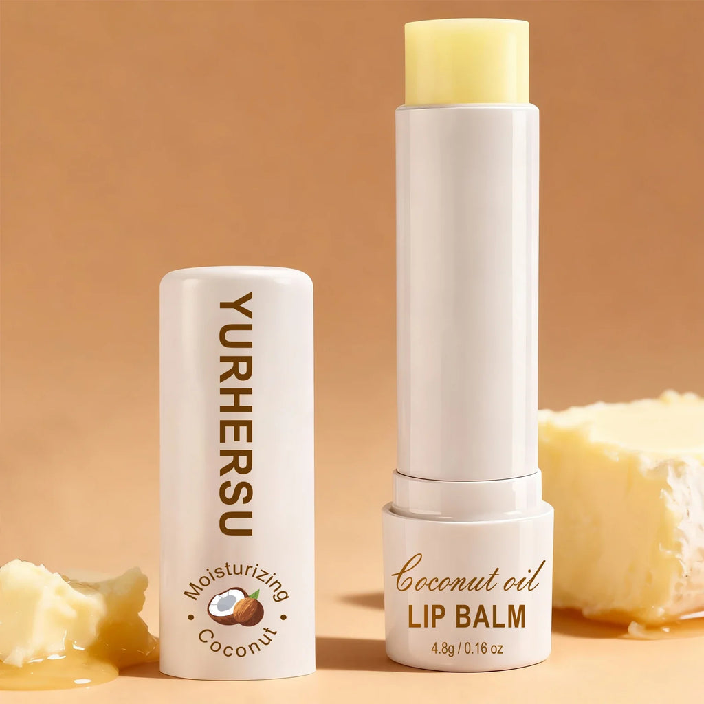 YURHERSU Coconut Oil Lip Balm – Natural Hydration & Moisture