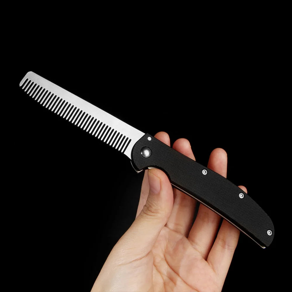 Metal Folding Beard Comb | Travel Mustache Grooming Tool