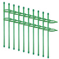 10-Pack Adjustable Plant Support Stakes with Clips – 45cm