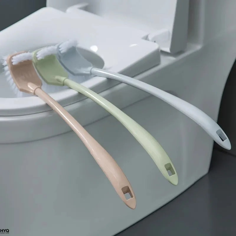 Brosse De Toilette Double T Te Manche Long Pour Nettoyage Salle Bains