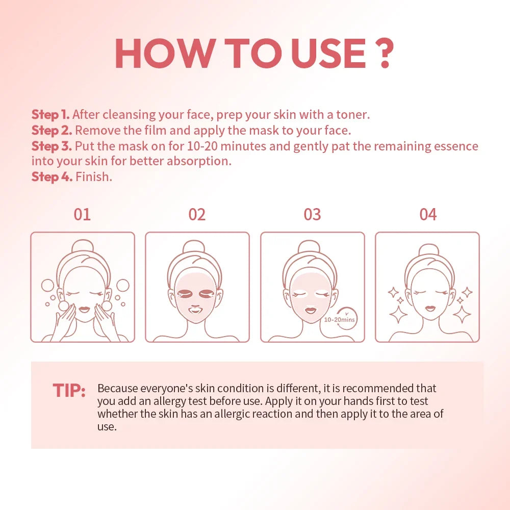 Korean PDRN Pink Vita Sheet Mask – Hydrate, Firm & Brighten