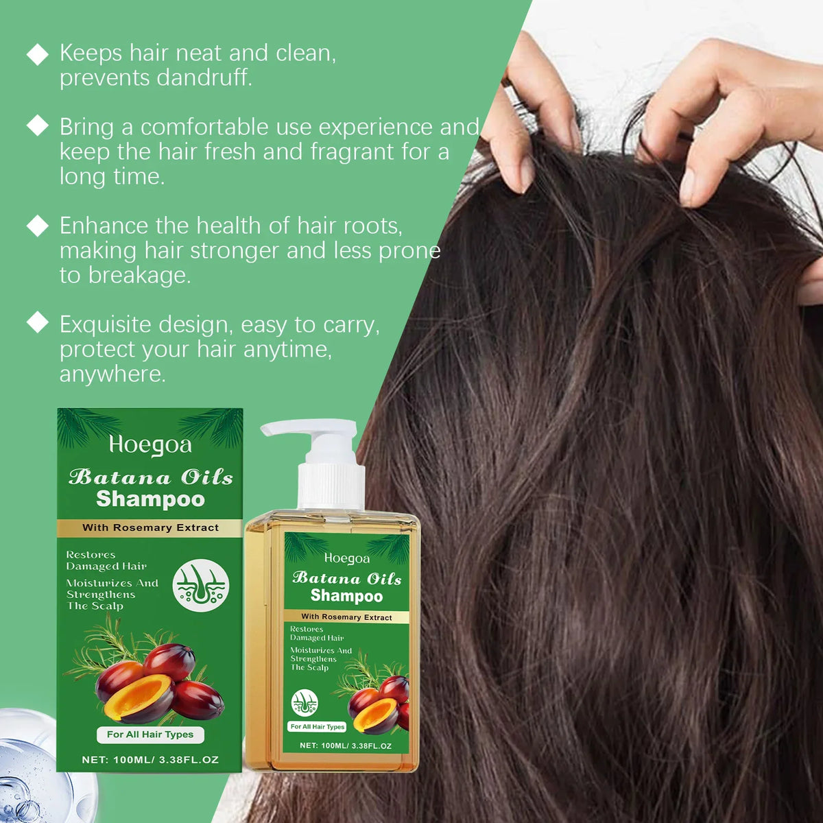 Batana & Rosemary Nourishing Shampoo – Gentle Scalp Care