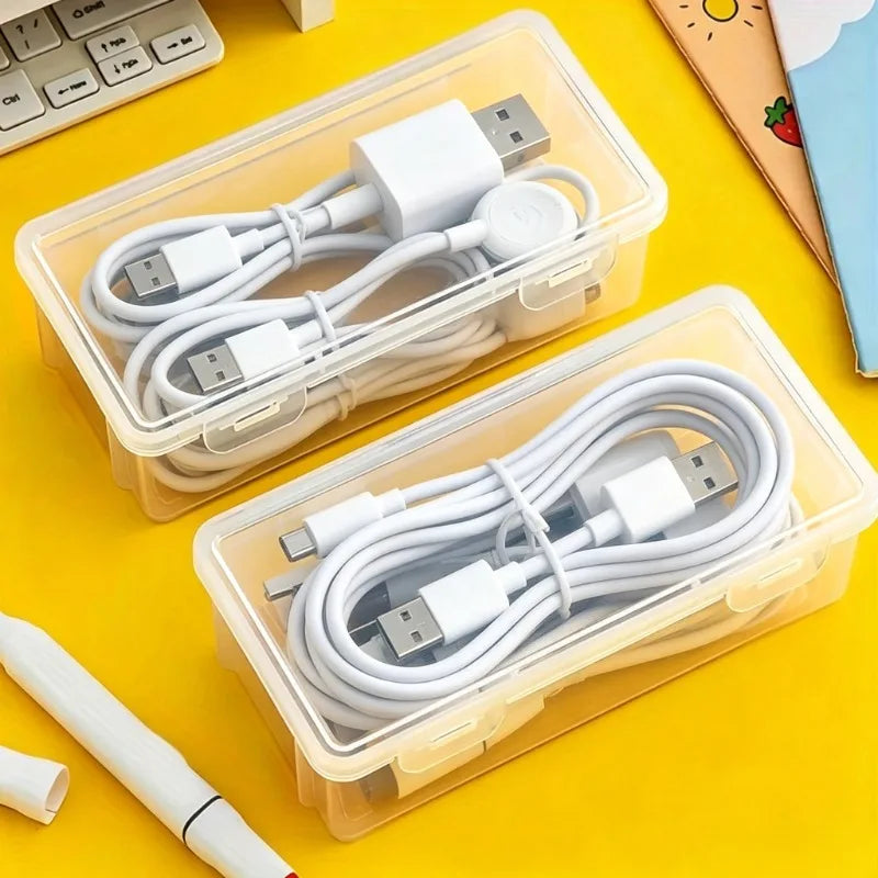 Large Capacity Transparent Storage Box Portable Tension Organizer