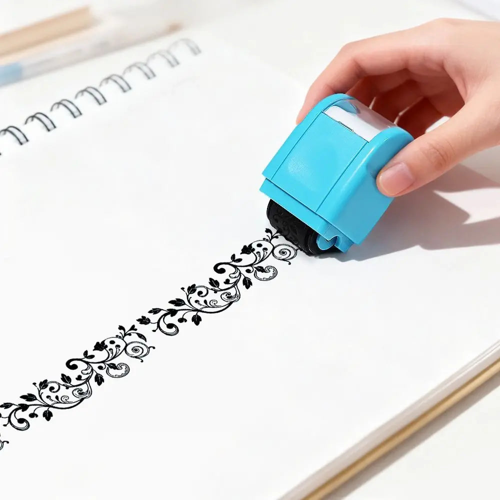Vine Pattern Rolling Stamp – Retro DIY Craft Roller Seal