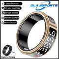2026 Smart Ring Display Screen Touch Wireless Charging Health Manager