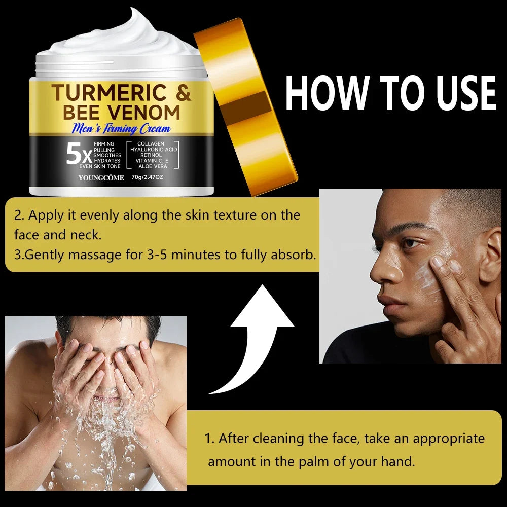 YOUNGCOME Men's Retinol Collagen Face Cream | Firming Moisturizer