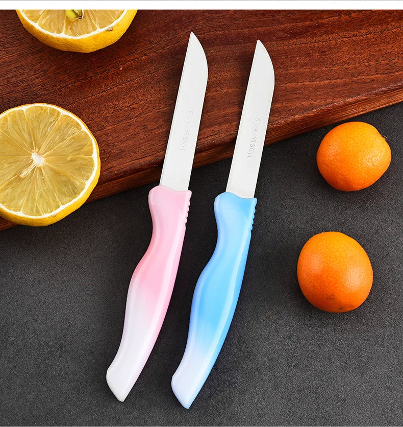 Gradient 4-Color Paring Knife Set with Sleeves | Kitchen Knives