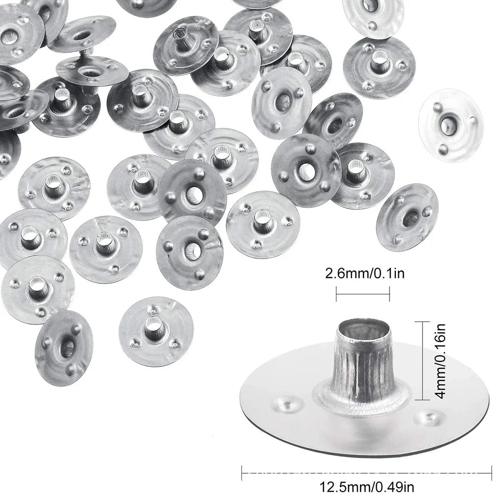 500-Pc Metal Candle Wick Sustainer Tabs | DIY Candle Making Kit