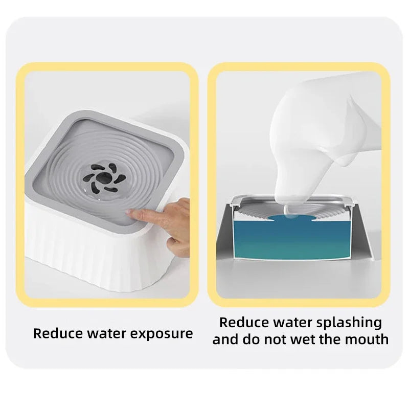 Spill-Proof Pet Water Bowl | Non-Slip Floating Bowl for Dogs & Cats