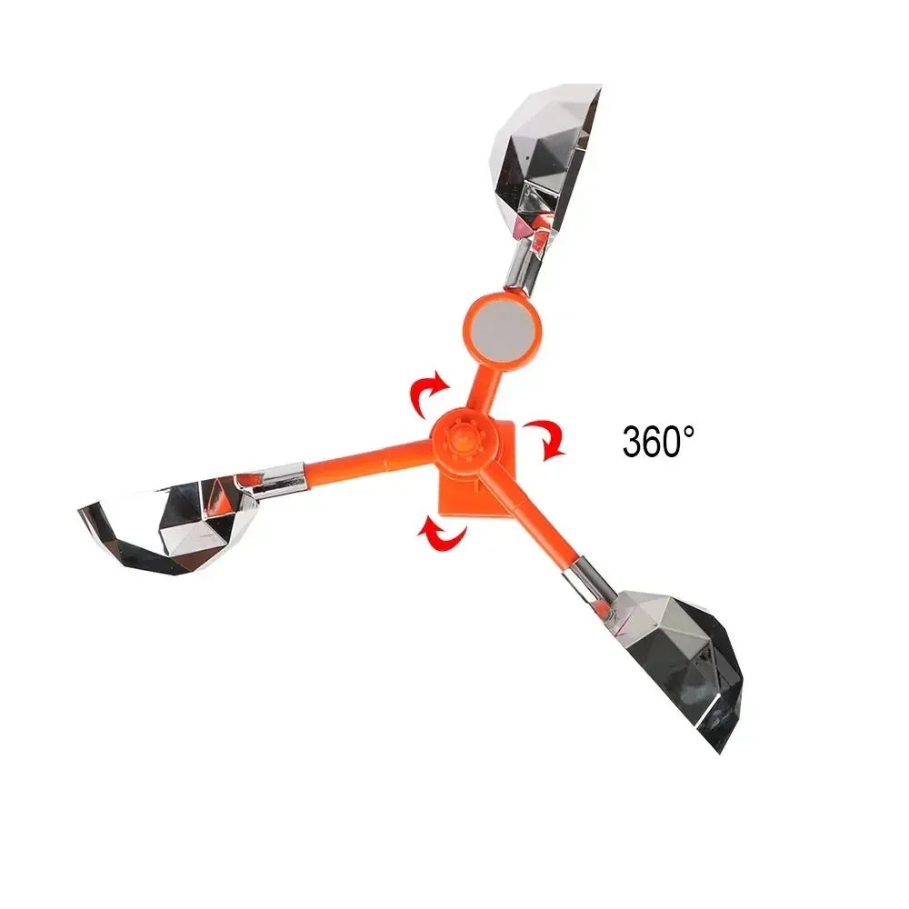 360° Solar Wind Bird Repeller – Reflective Flash & Sound Deterrent