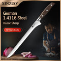 XINZUO 10" Ham Slicing Knife – German 1.4116 Steel Sandalwood