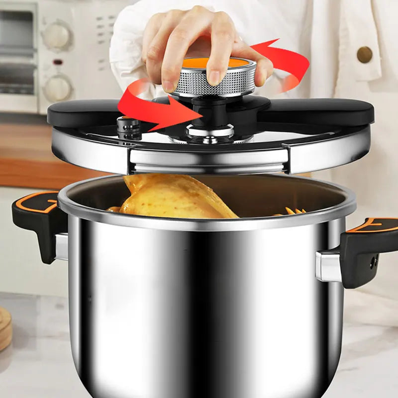 PGY Stainless Steel Pressure Cooker 4L 6L 8L | Gas & Induction