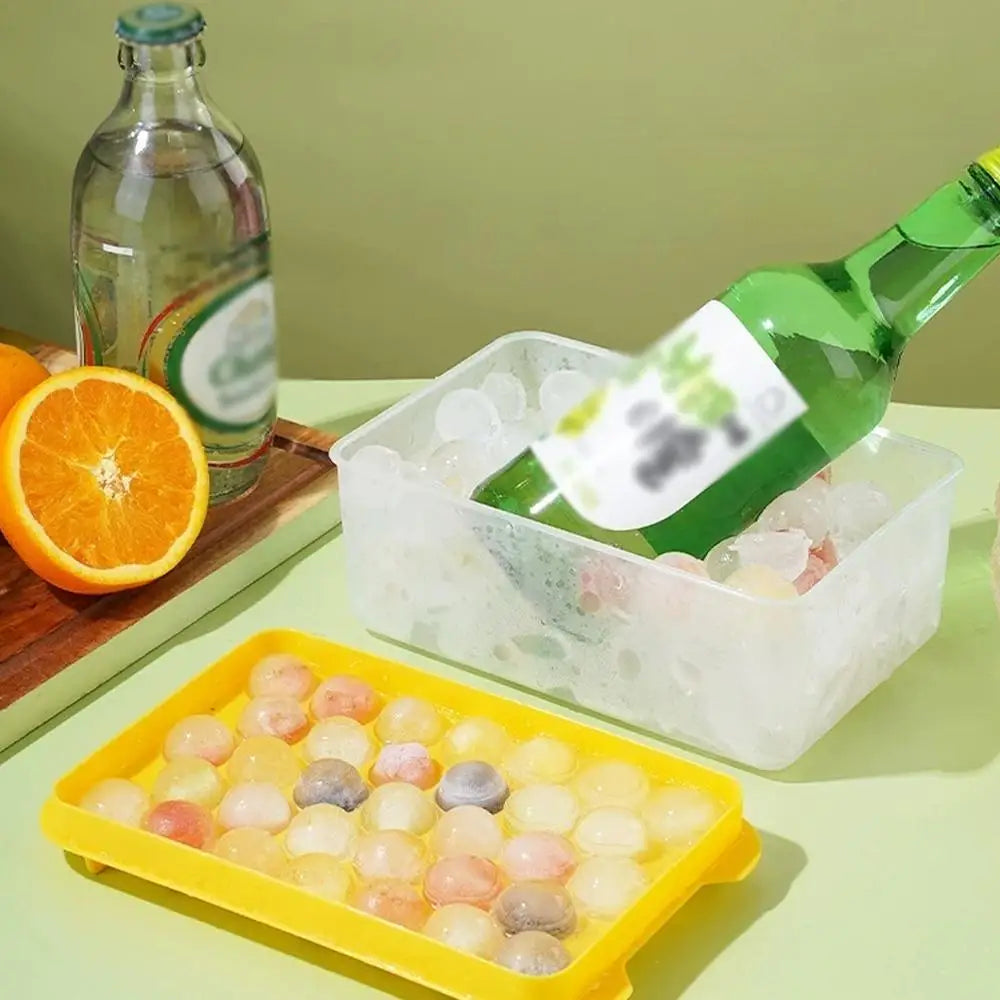 Large Capacity 3-Piece Ice Cube Tray Set – Easy Release Mold