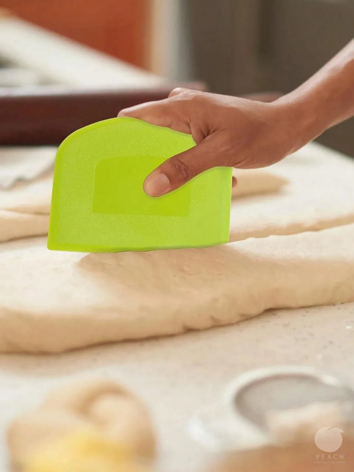 2-Pack Flexible Plastic Dough Scraper & Bowl Cutter Set