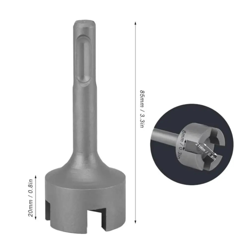 Heavy Duty Steel Ground Rod Driver Bit | Electric Hammer Head