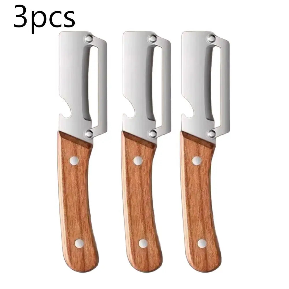 3-in-1 Kitchen Peeler – Stainless Steel, Shredder & Bottle Opener