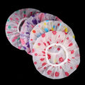 5-Pack Waterproof Shower Caps for Women | Reusable PEVA
