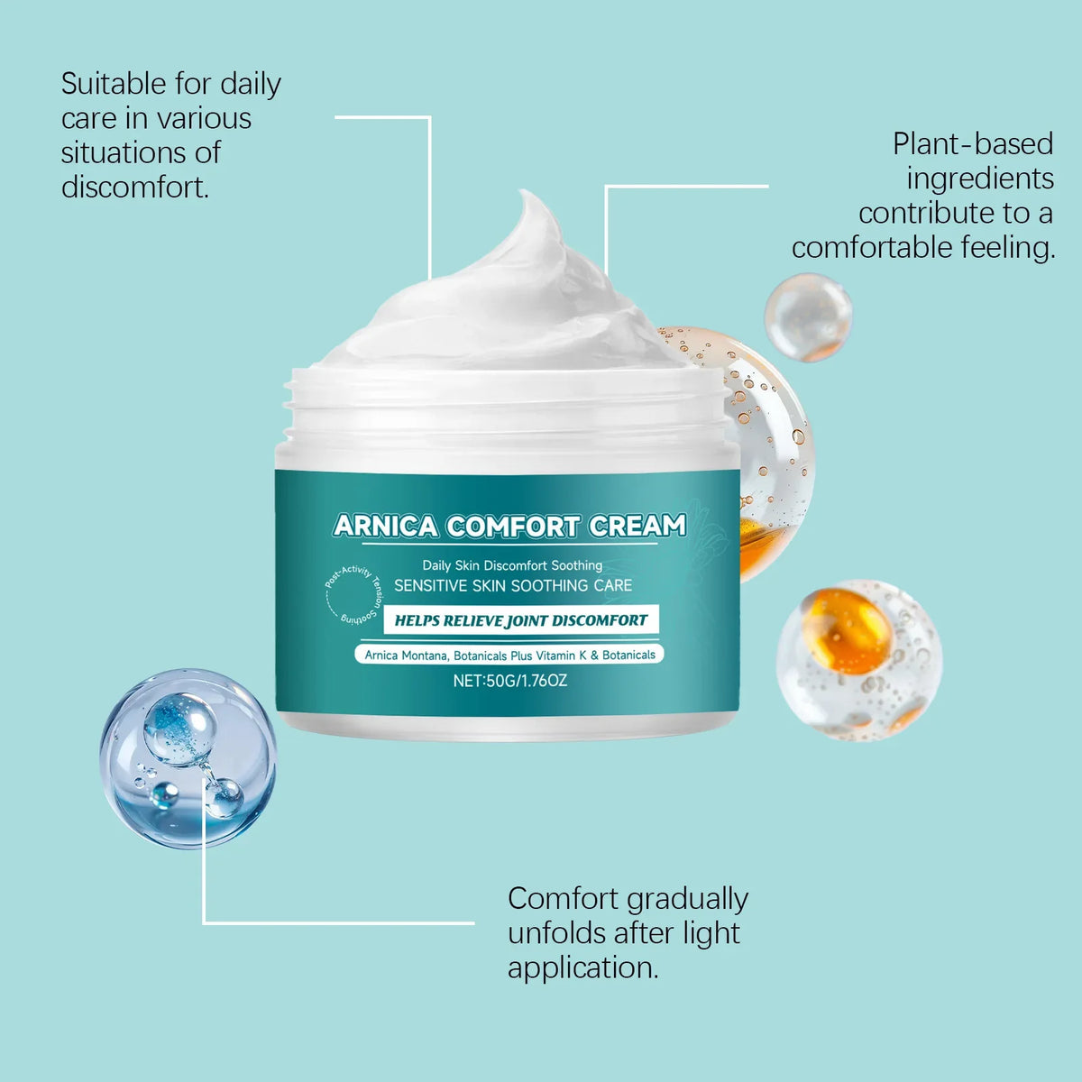 Herbal Skin Comfort Cream – Nourish & Repair Body Cream 50g
