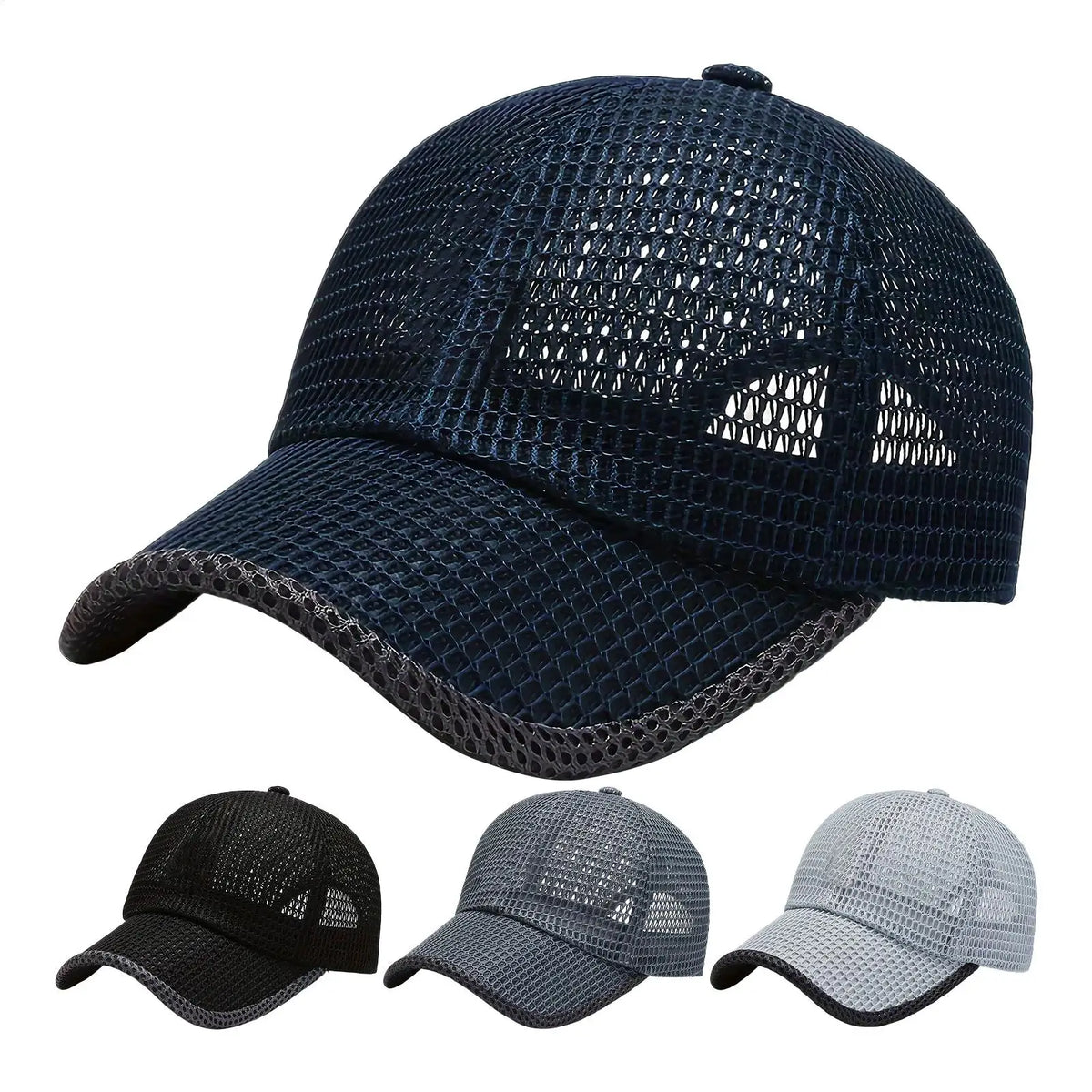 Mesh Baseball Cap – Breathable Unisex Dad Hat for Outdoors