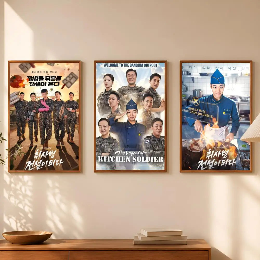 Legend of Kitchen Soldier Self-Stick HD Wall Art Poster | Waterproof