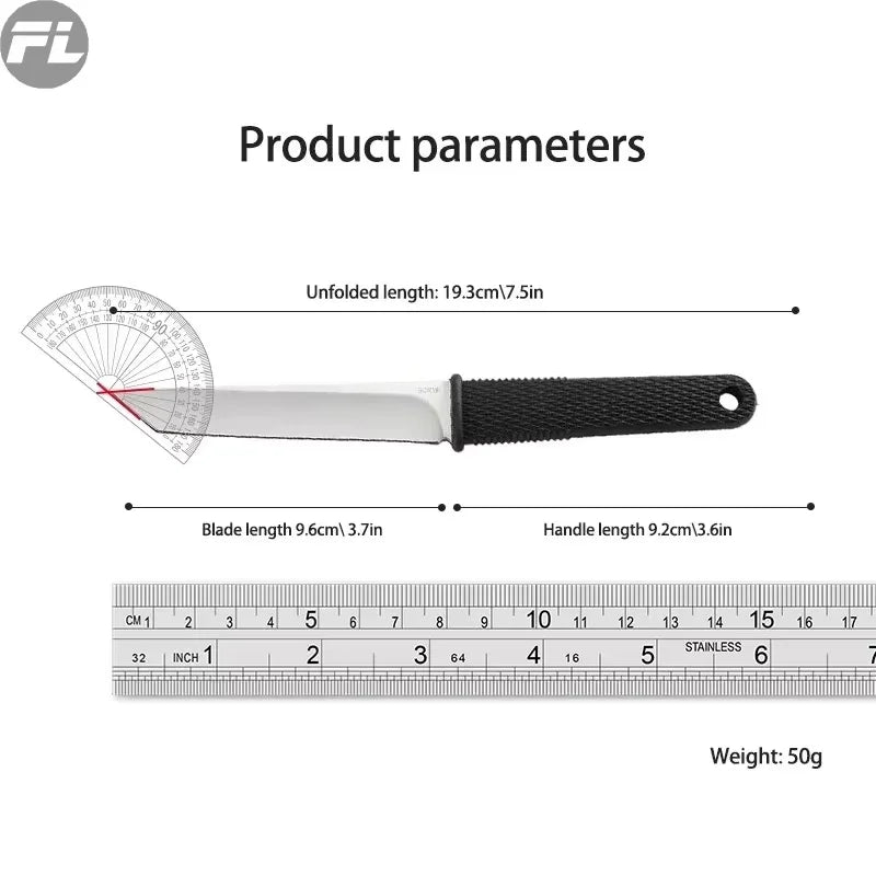 Stainless Steel Utility Knife – Portable Meat & Food Cutter