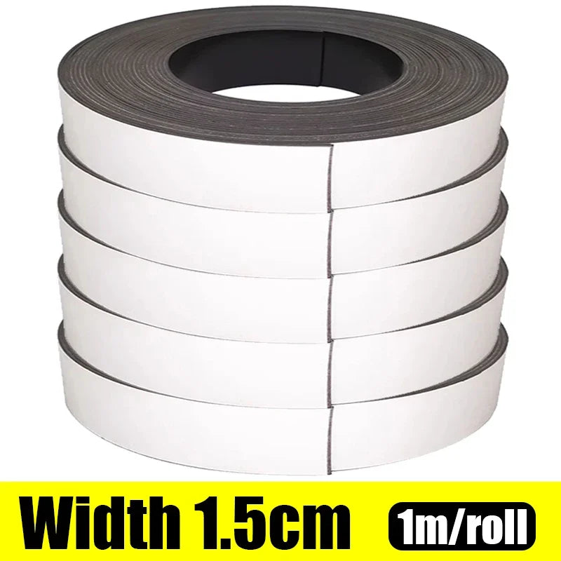 Self-Adhesive Flexible Magnetic Tape Strip – 1M Rubber Magnet