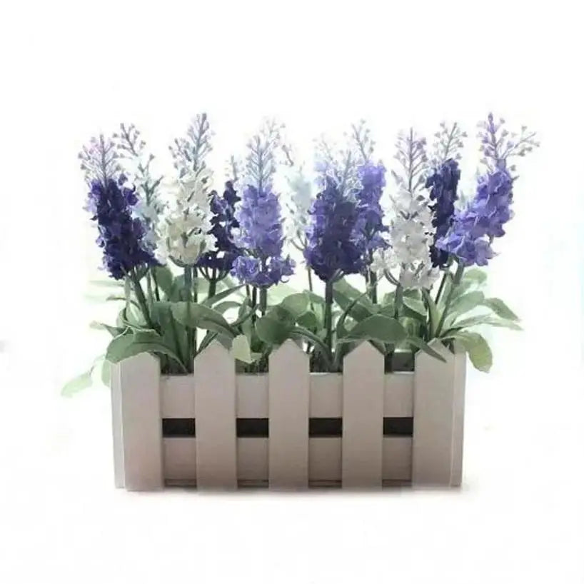 Artificial Lavender Bouquet – Silk Fake Flowers for Home & Wedding