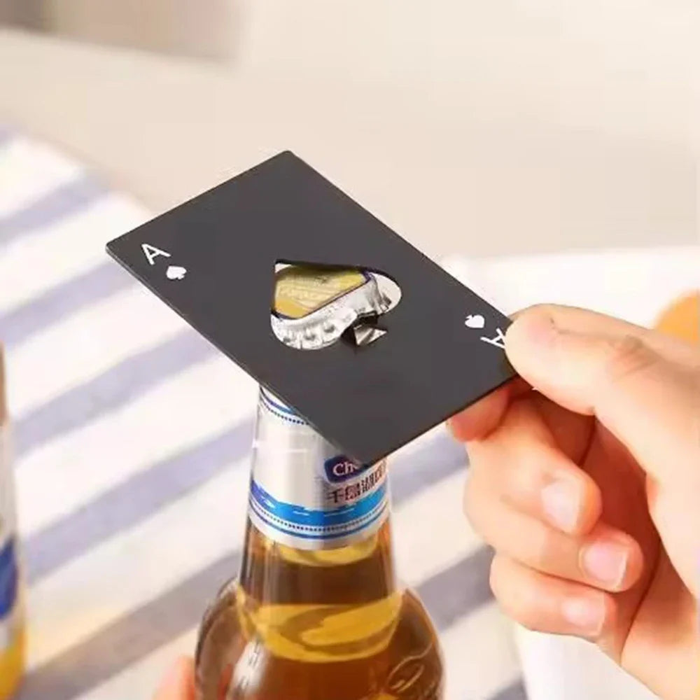 10-Pack Ace of Spades Poker Card Bottle Opener – Party Favors