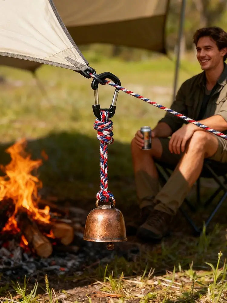 Bear Bells Scare Gear Keychain Iron Outdoor Bell Backpacking Camping