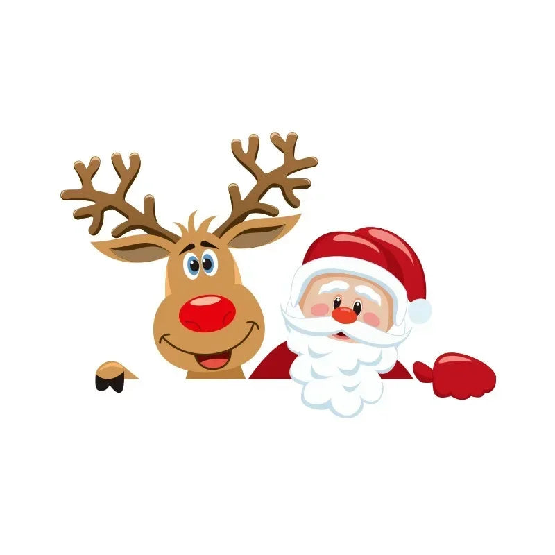 Christmas Wall Switch Stickers – Removable Festive PVC Decals