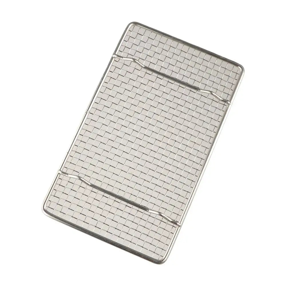 Household Stainless Steel Tempura Frying Net Semi Circular Round