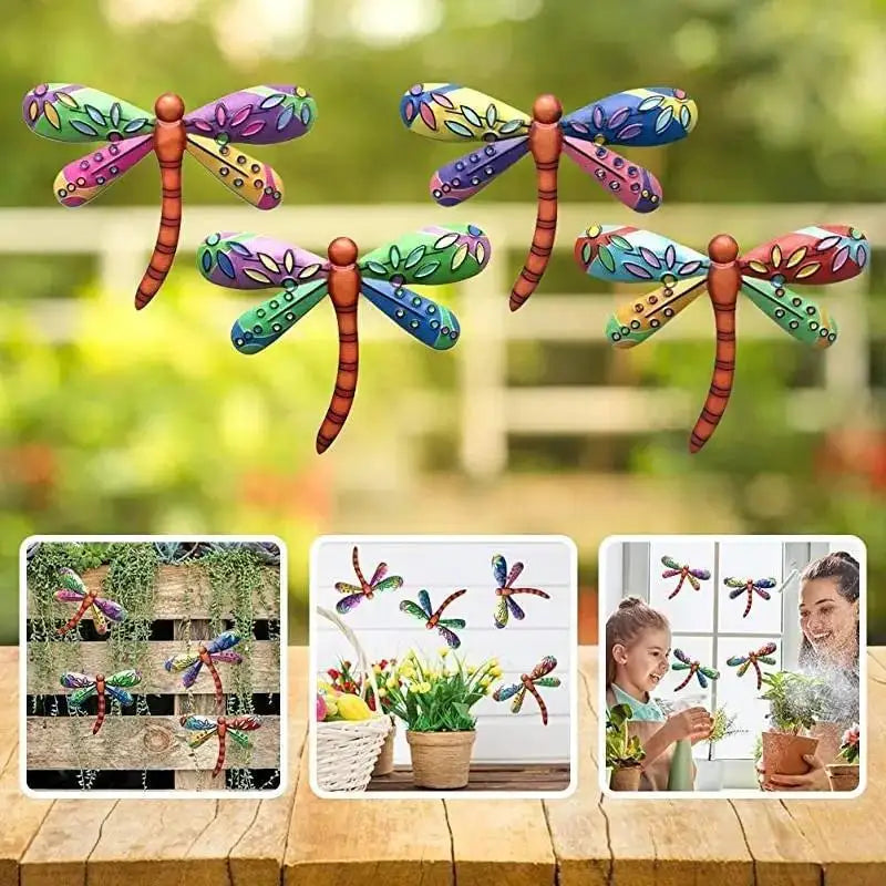 Metal Dragonfly Wall Art – Garden & Indoor Home Decor