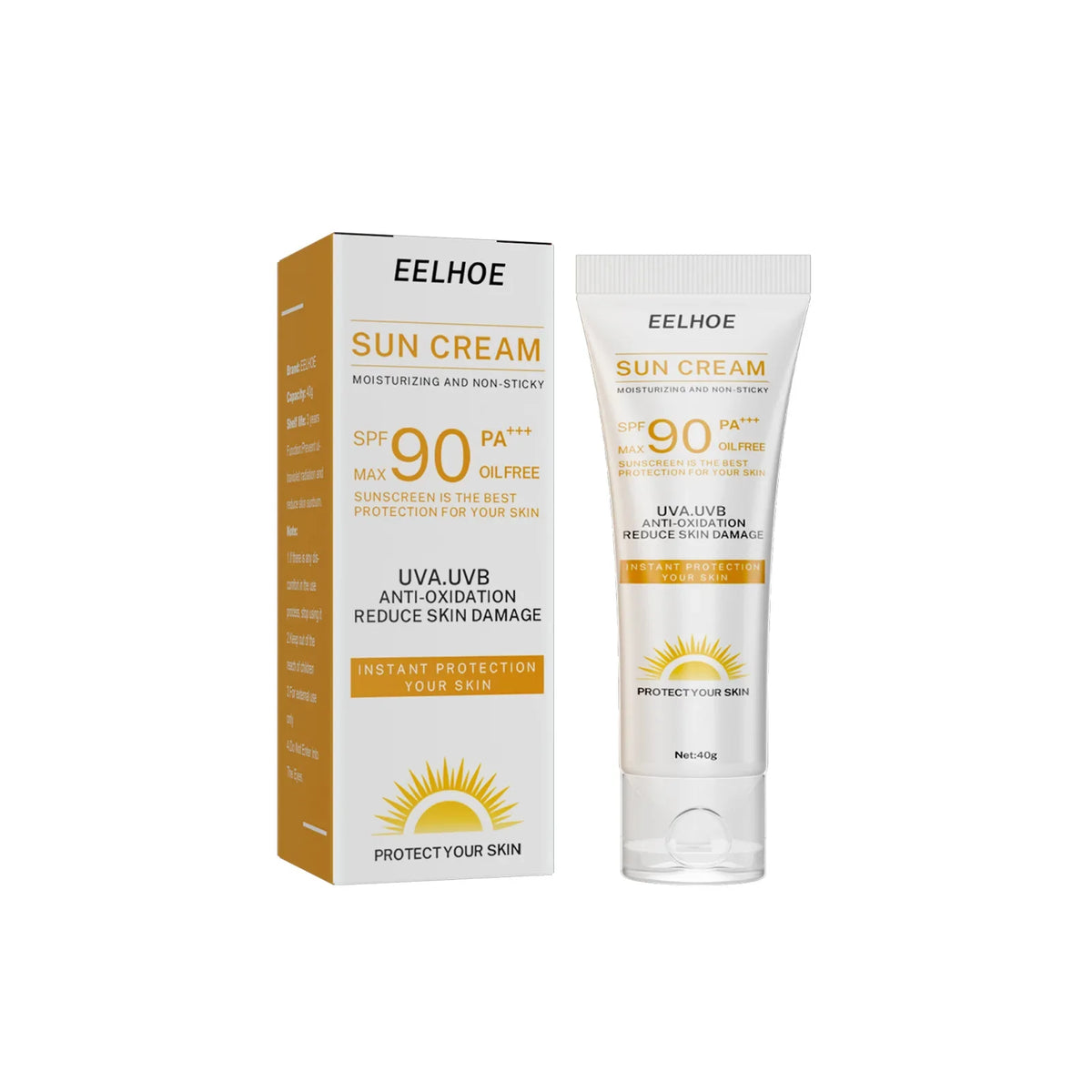 EELHOE SPF 90 Sunscreen Cream – Oil-Control, Face & Body 40g