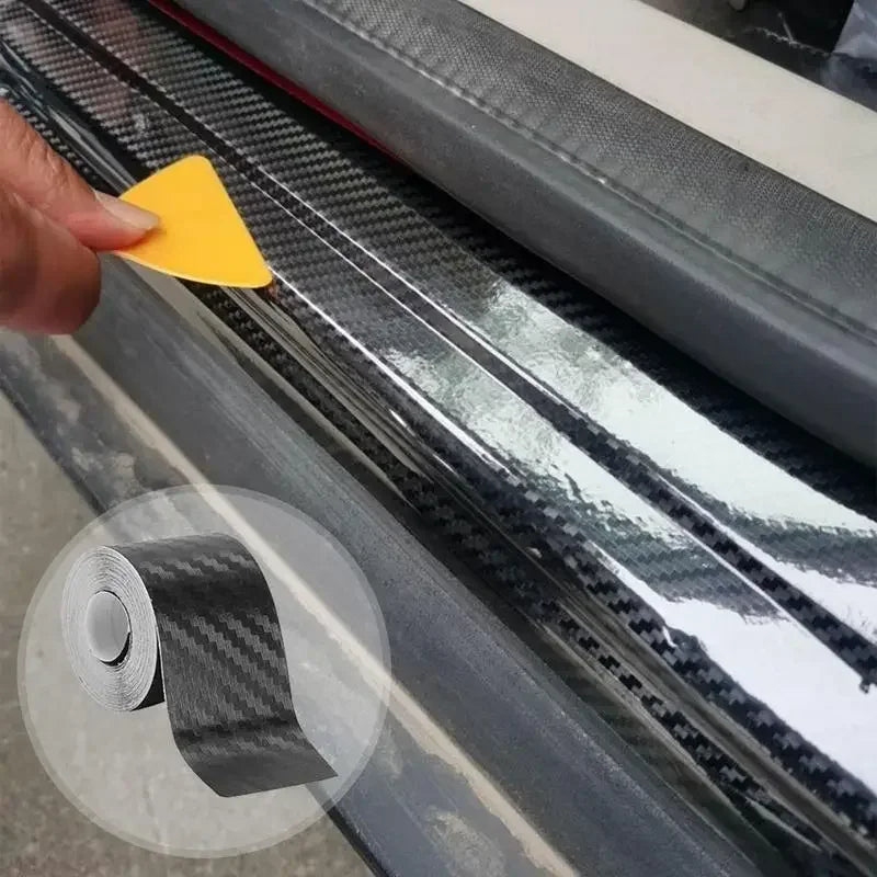 Carbon Fiber Car Detailing Tape – Waterproof Double-Sided Strip