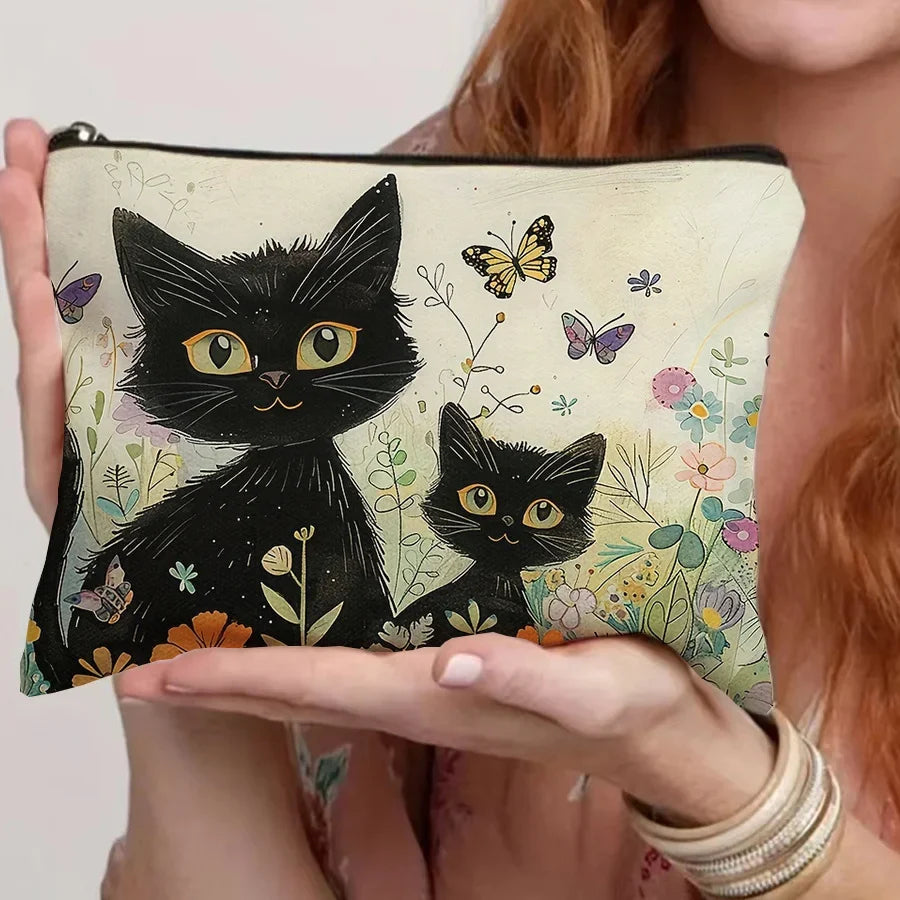 Medicine Themed Cosmetic Travel Bag Foldable Zippered Makeup