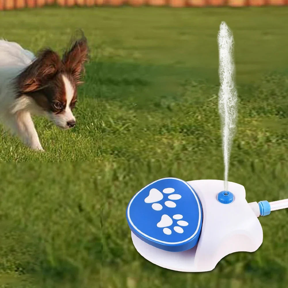 Step-On Dog Water Sprinkler | Paw-Activated Outdoor Pet Fountain