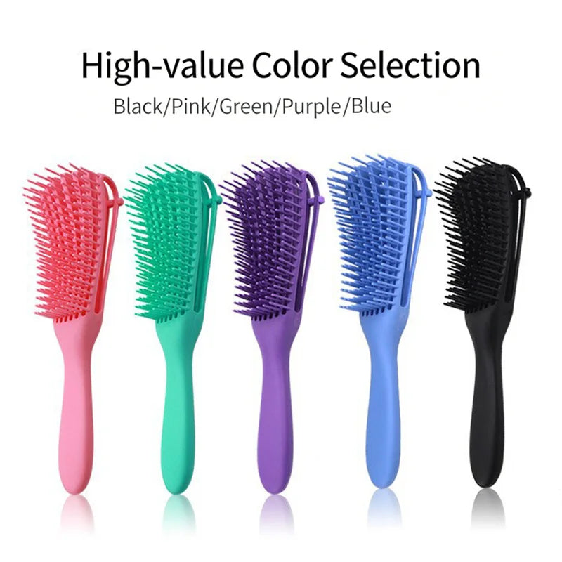 Hair Comb Detangling Brush Scalp Massage Detangler Curly Thick