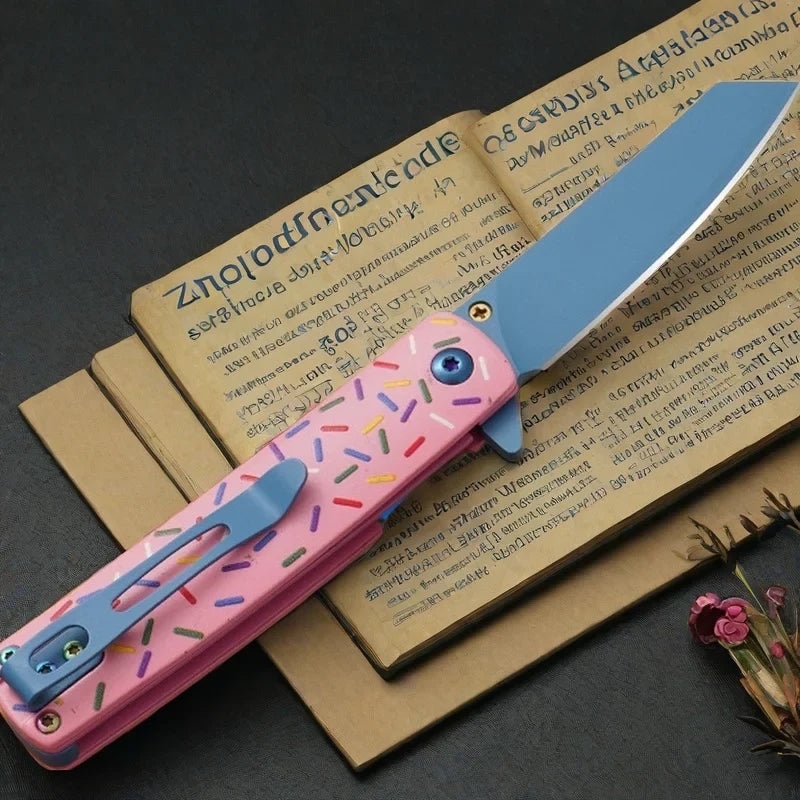 Colorful Folding Keychain Knife – Mini Stainless Steel EDC Blade