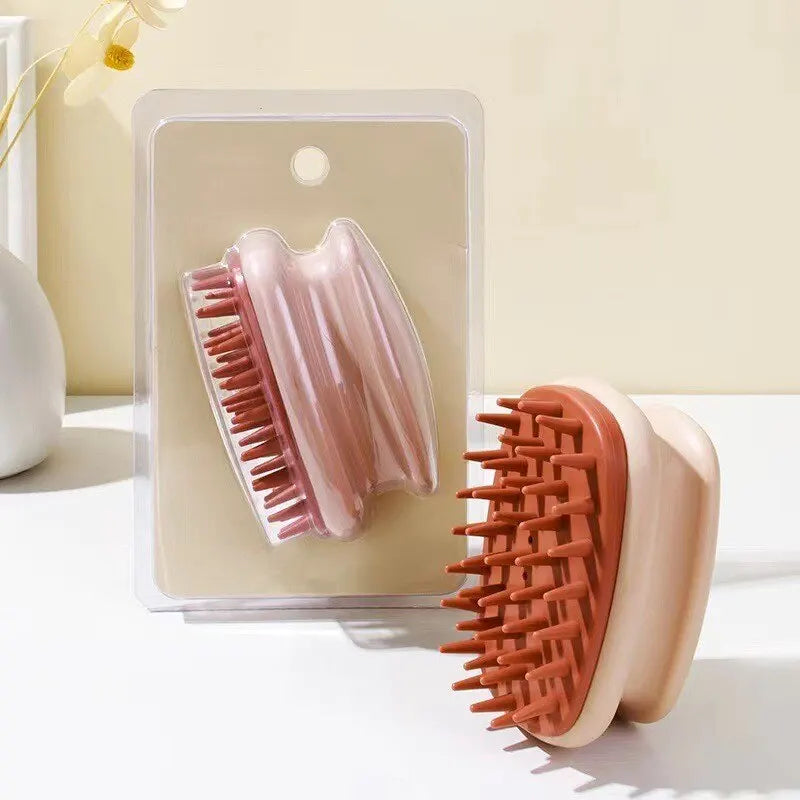 Silicone Scalp Massage Shampoo Brush | Hair Washing Comb