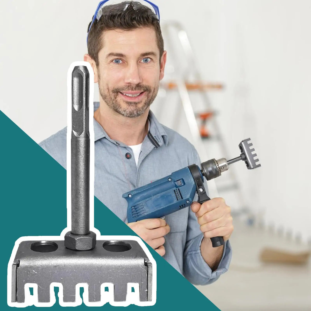 Drywall Outlet Cutout Tool Square Slot Cutter Portable Stainless