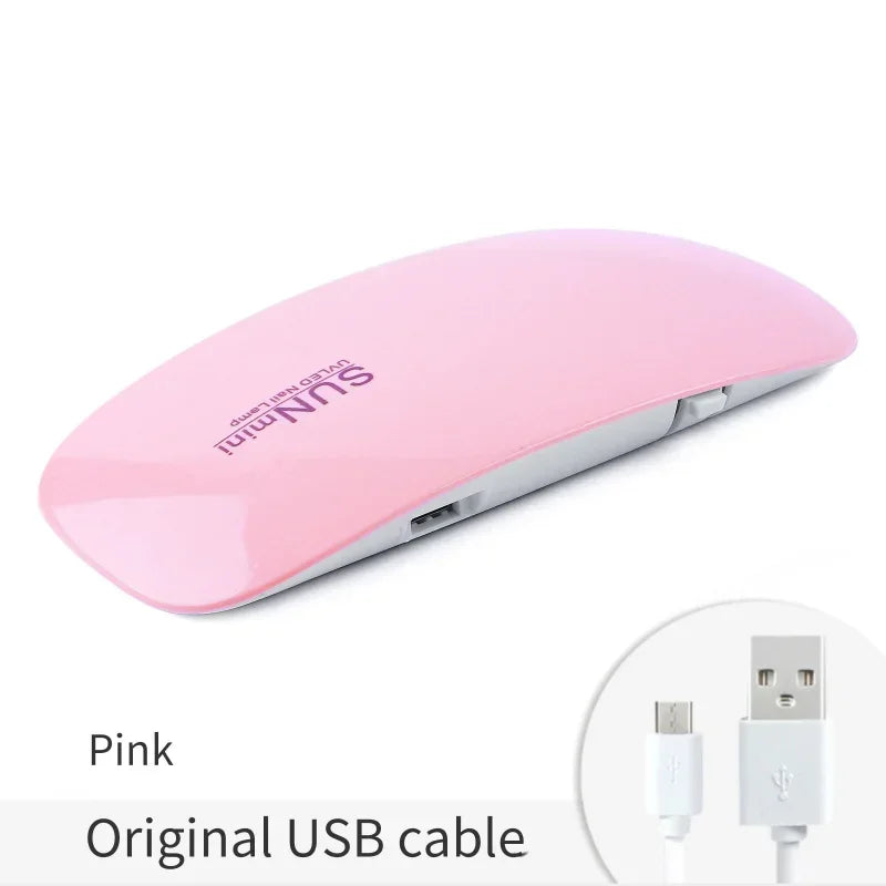 6W UV LED Nail Lamp 2-Pack – Portable USB Gel Nail Dryer
