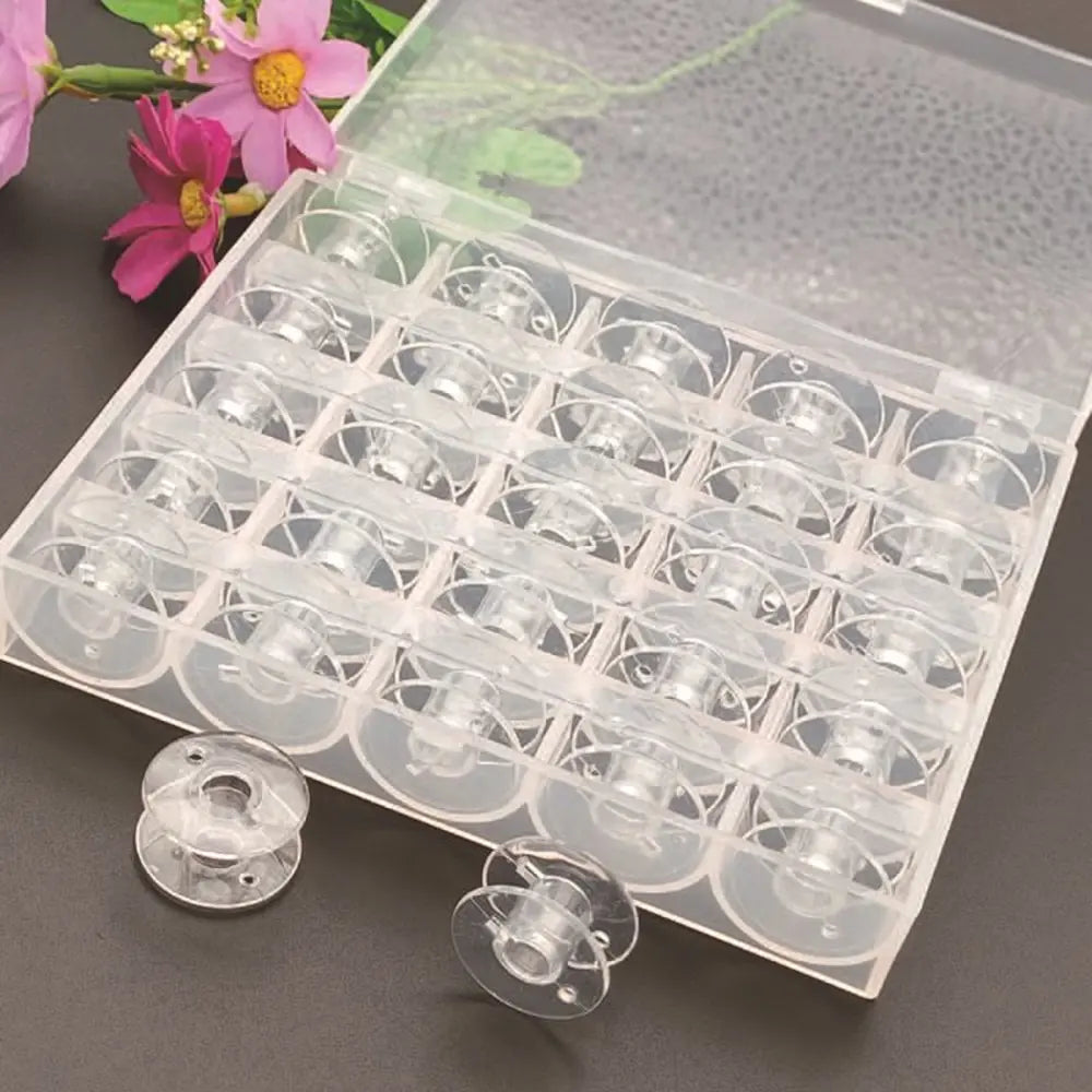 Home Sewing Machine Bottom Thread Bobbin Accessories Clear Plastic