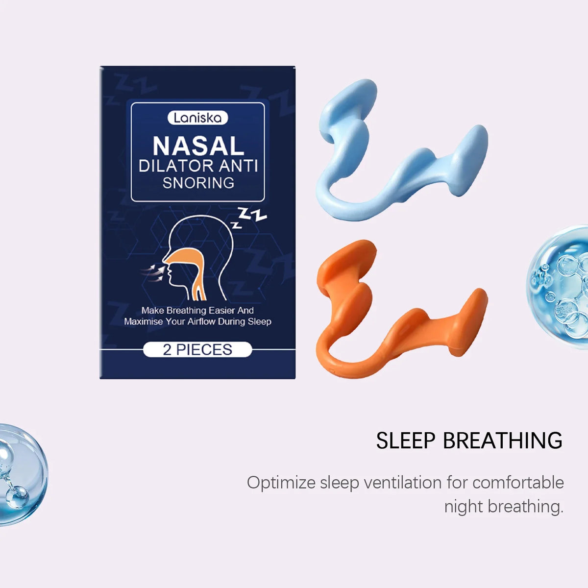 Laniska Nasal Dilator | Soft Breathing Aid for Better Sleep