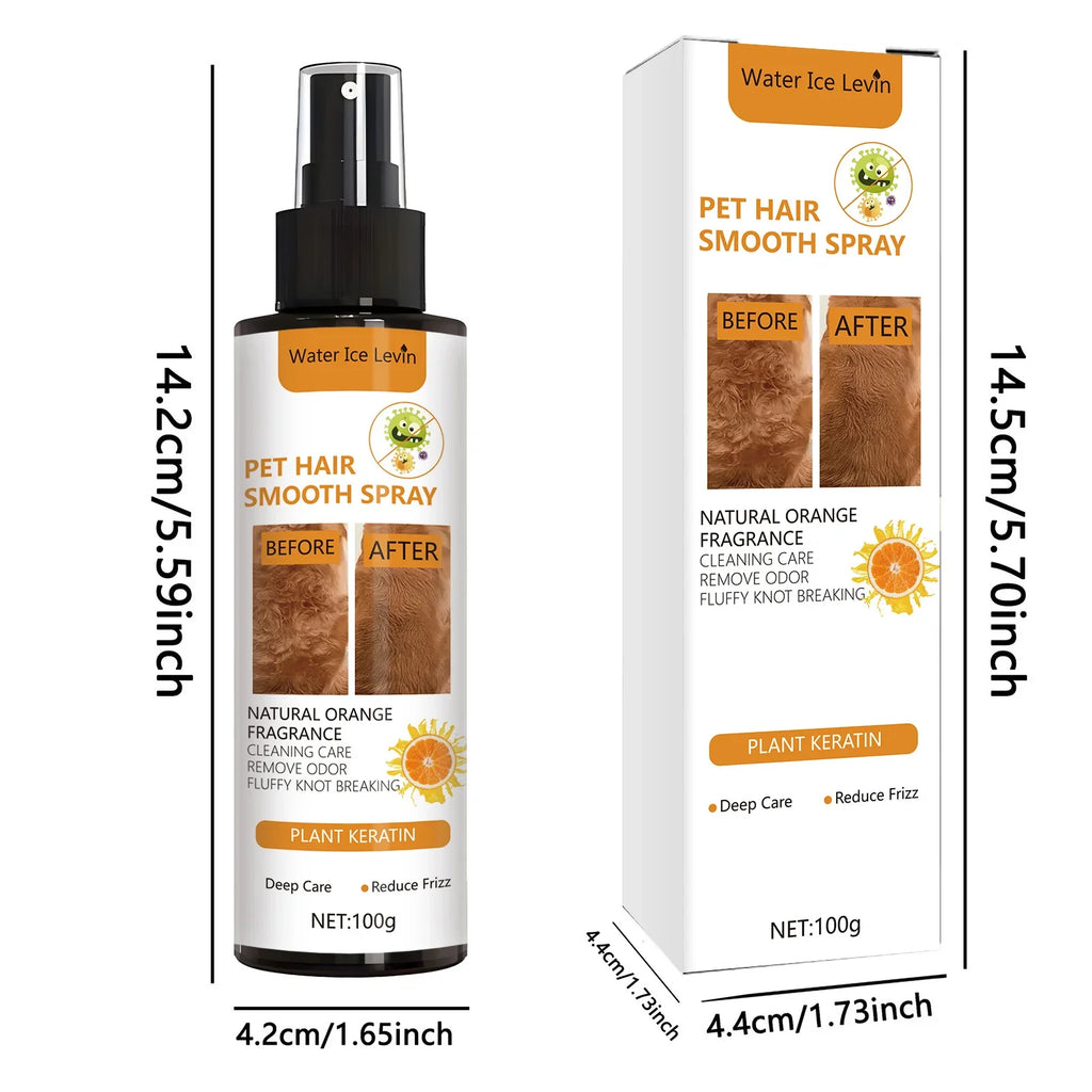 Pet Hair Smoothing Spray – Softens & Shines Dog & Cat Fur