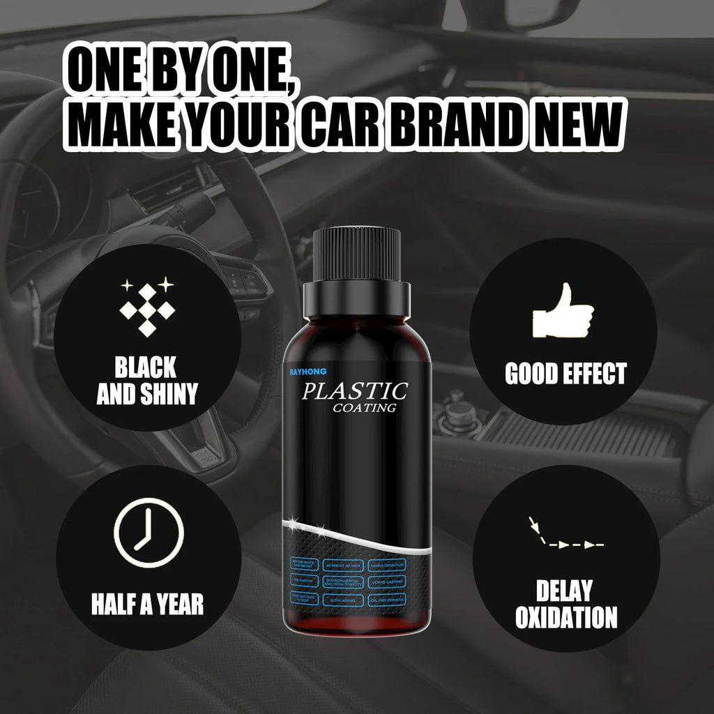 RayHong Car Plastic Restorer & Interior Coating – 50ml Kit