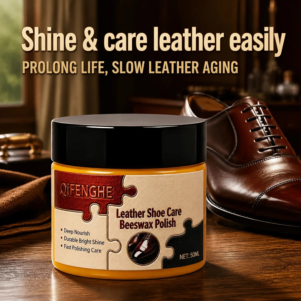 Beeswax Leather Shoe Polish 50ml – Shine, Condition & Protect