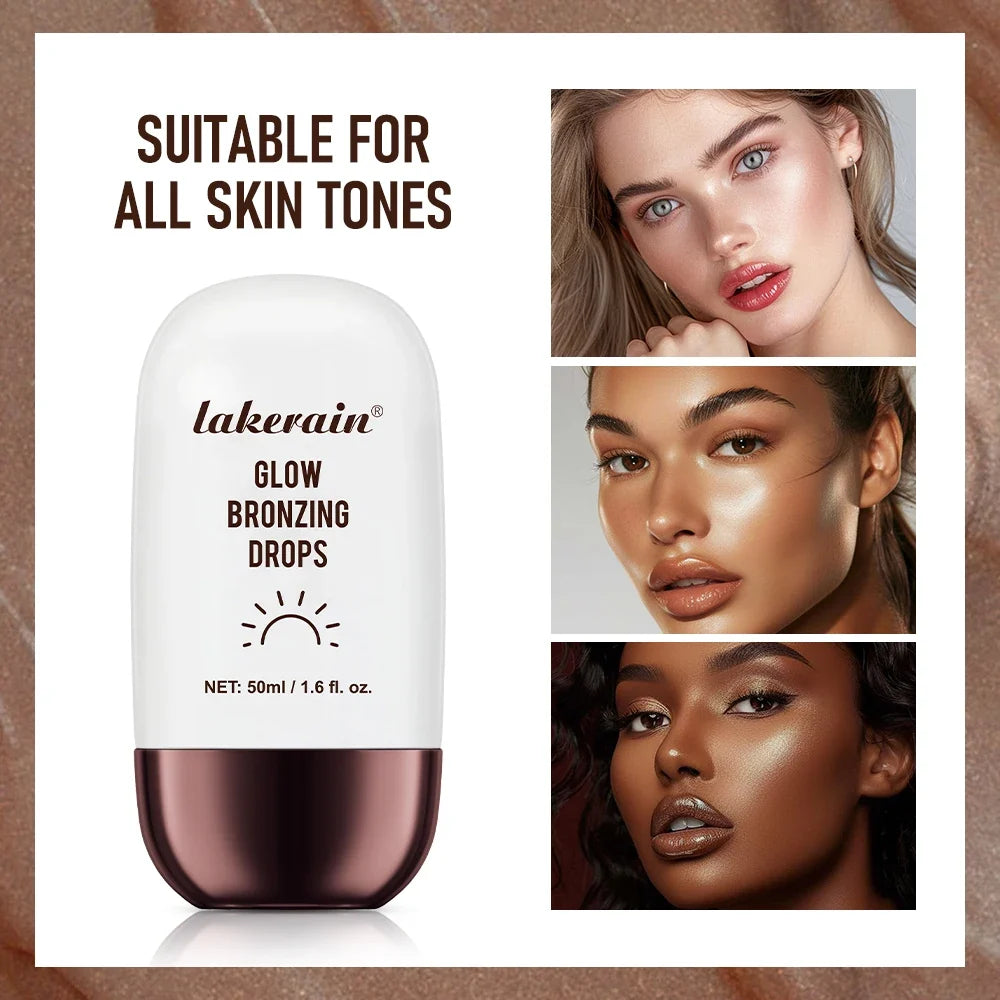 ibcccndc Glow Bronzing Drops | Liquid Bronzer Squalane 50ml